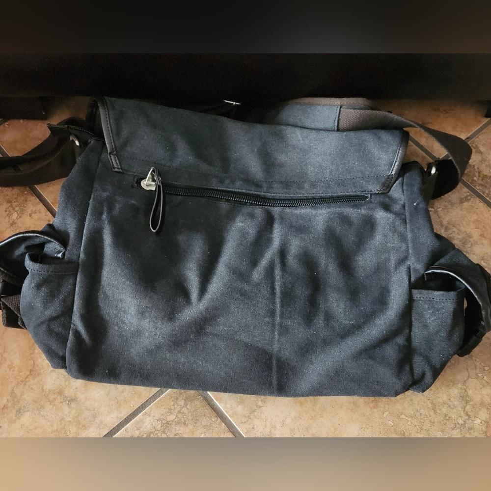 Tao Qiao Vintage Look X-Large Canvas Messenger Bag - Picture 4 of 6